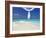 Hammock Hanging in Shallow Clear Water, the Maldives, Indian Ocean, Asia-Sakis Papadopoulos-Framed Photographic Print