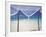 Hammock Hanging in Shallow Clear Water, the Maldives, Indian Ocean, Asia-Sakis Papadopoulos-Framed Photographic Print