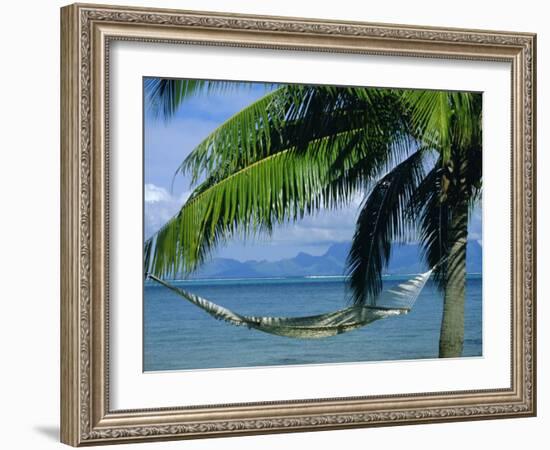 Hammock, Tahiti, Society Islands, French Polynesia, South Pacific Islands, Pacific-Sylvain Grandadam-Framed Photographic Print