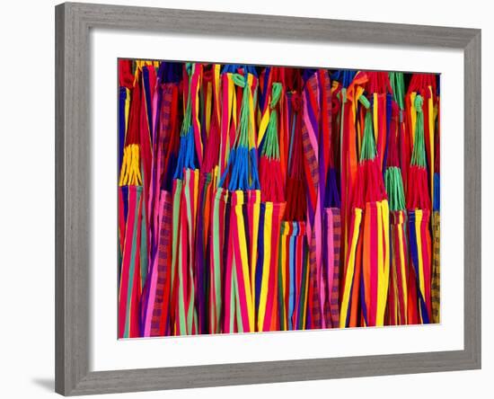 Hammocks Displayed for Sale at Market, Barranquilla, Colombia-Krzysztof Dydynski-Framed Photographic Print