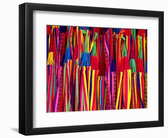 Hammocks Displayed for Sale at Market, Barranquilla, Colombia-Krzysztof Dydynski-Framed Photographic Print