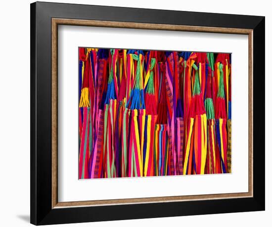 Hammocks Displayed for Sale at Market, Barranquilla, Colombia-Krzysztof Dydynski-Framed Photographic Print