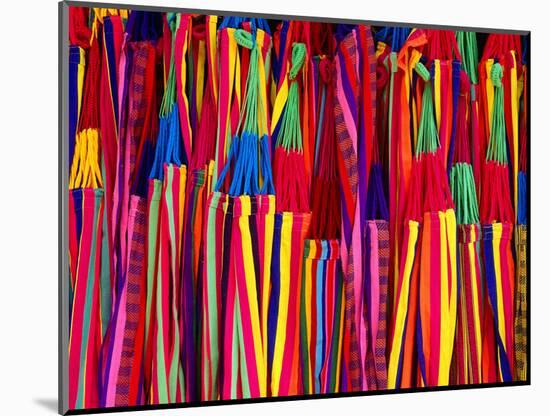 Hammocks Displayed for Sale at Market, Barranquilla, Colombia-Krzysztof Dydynski-Mounted Photographic Print