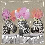 Fancy Pants Zoo II-Hammond Gower-Framed Stretched Canvas