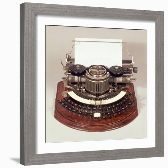 Hammond Typewriter, with the Ideal Keyboard, c.1895-null-Framed Giclee Print