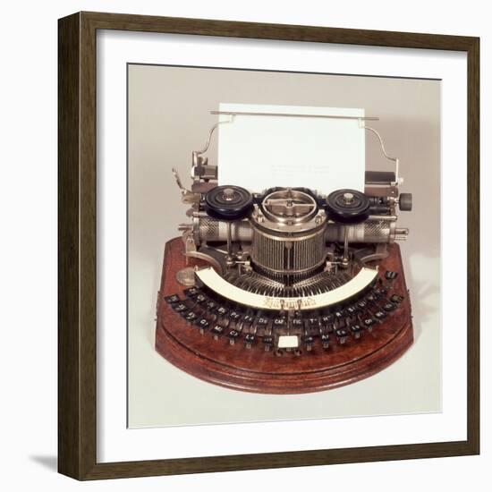 Hammond Typewriter, with the Ideal Keyboard, c.1895-null-Framed Giclee Print