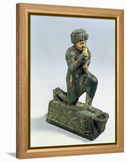 Hammurabi, King of Babylon, Praying Before a Sacred Tree, circa 1750 BC-null-Framed Premier Image Canvas