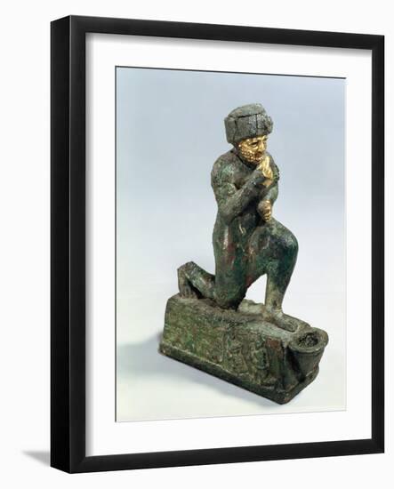 Hammurabi, King of Babylon, Praying Before a Sacred Tree, circa 1750 BC-null-Framed Giclee Print