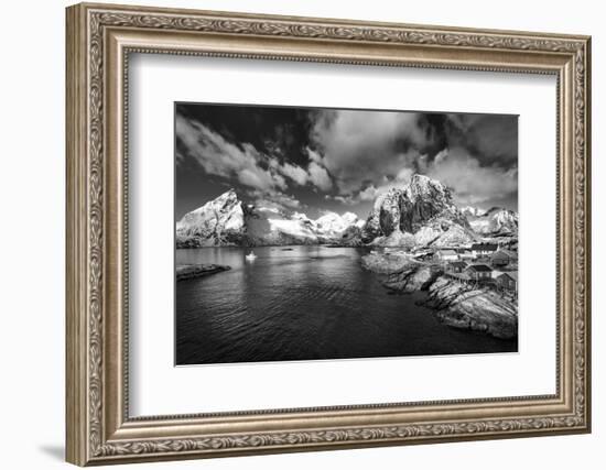 Hamnoy in Black-Philippe Sainte-Laudy-Framed Photographic Print