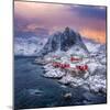 Hamnoy sunrise-Marco Carmassi-Mounted Photographic Print