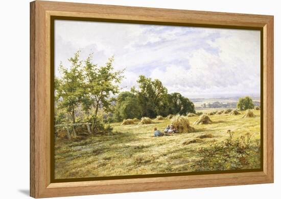 Hampshire Cornfield-Henry Parker-Framed Premier Image Canvas