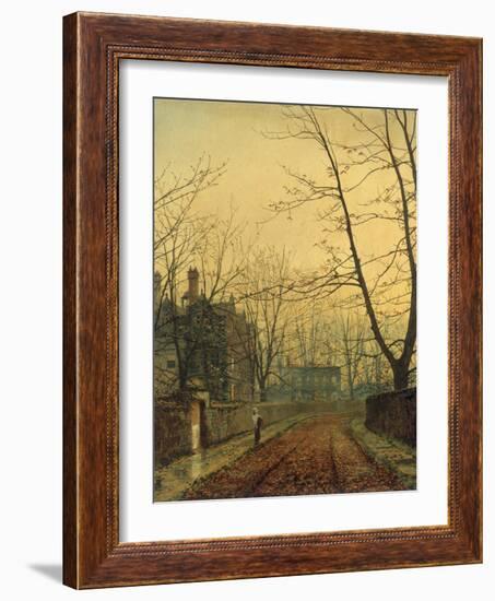 Hampstead - Autumn Gold, 1880-John Atkinson Grimshaw-Framed Giclee Print