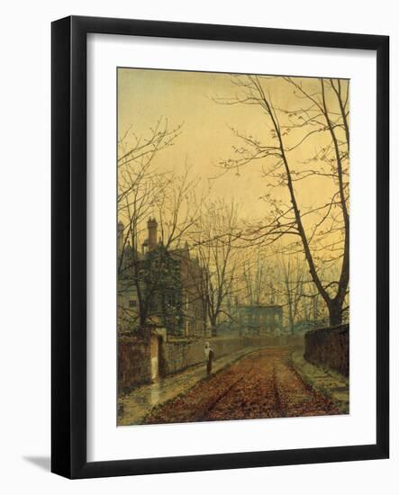 Hampstead - Autumn Gold, 1880-John Atkinson Grimshaw-Framed Giclee Print