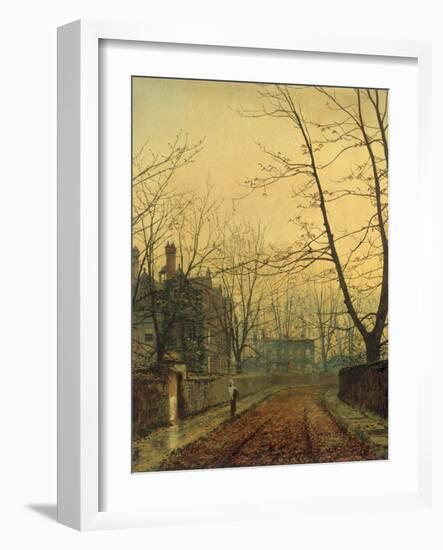 Hampstead - Autumn Gold, 1880-John Atkinson Grimshaw-Framed Giclee Print