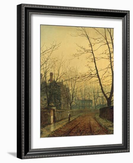 Hampstead - Autumn Gold, 1880-John Atkinson Grimshaw-Framed Giclee Print