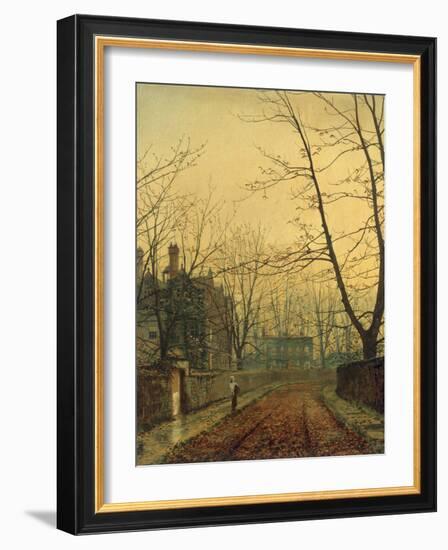 Hampstead - Autumn Gold, 1880-John Atkinson Grimshaw-Framed Giclee Print