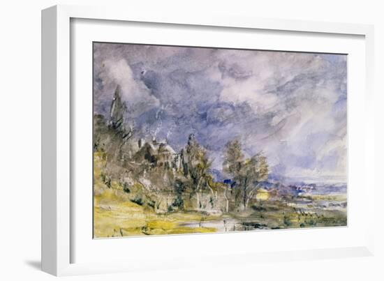 Hampstead Heath from Near Well Walk, 1834-John Constable-Framed Giclee Print