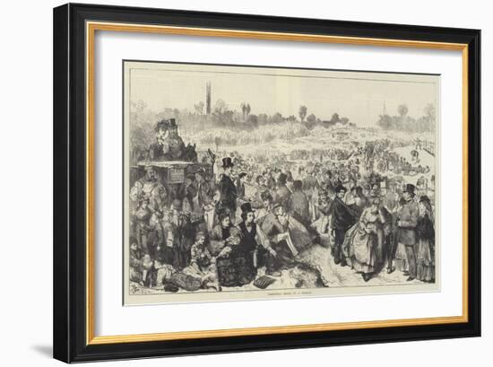 Hampstead Heath on a Holiday-Frederick Barnard-Framed Giclee Print