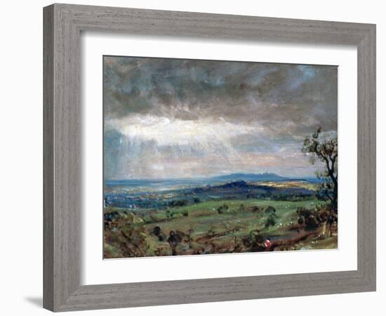 Hampstead Heath with Harrow in the Distance, C1821-John Constable-Framed Giclee Print