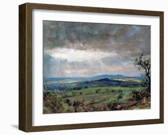 Hampstead Heath with Harrow in the Distance, C1821-John Constable-Framed Giclee Print