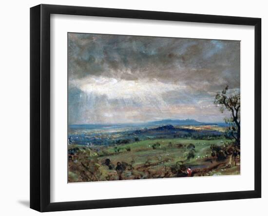 Hampstead Heath with Harrow in the Distance, C1821-John Constable-Framed Giclee Print