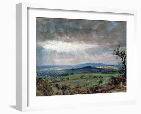 Hampstead Heath with Harrow in the Distance, C1821-John Constable-Framed Giclee Print