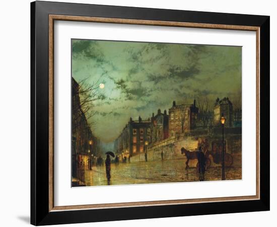 Hampstead Hill, Looking Down Heath Street, 1881-Grimshaw-Framed Giclee Print