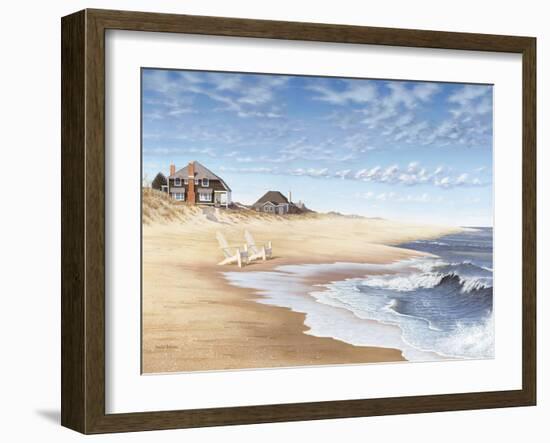 Hampton Beach (mini)-Daniel Pollera-Framed Art Print