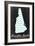 Hampton Beach, New Hampshire - Chalkboard State Outline-Lantern Press-Framed Premium Giclee Print