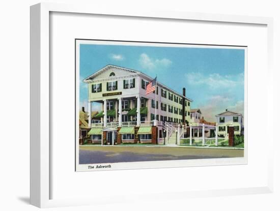 Hampton Beach, New Hampshire, Exterior View of the Ashworth-Lantern Press-Framed Art Print