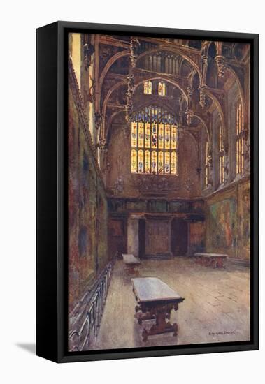 Hampton Court, Great Hall-Ernest W Haslehust-Framed Stretched Canvas
