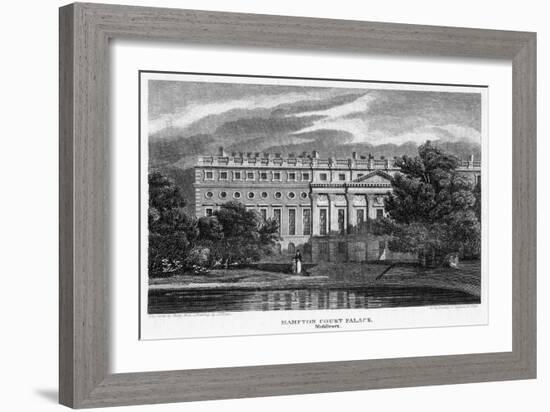 Hampton Court Palace, London, 1814-J Shury-Framed Giclee Print