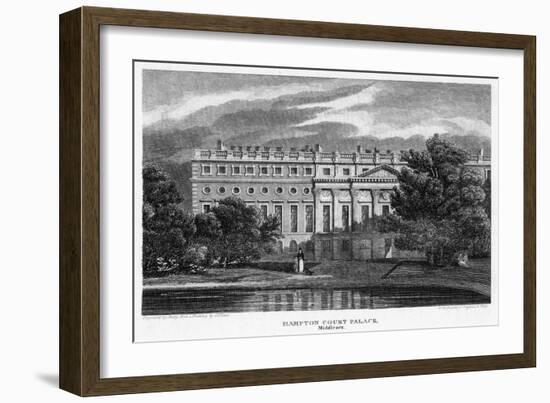 Hampton Court Palace, London, 1814-J Shury-Framed Giclee Print