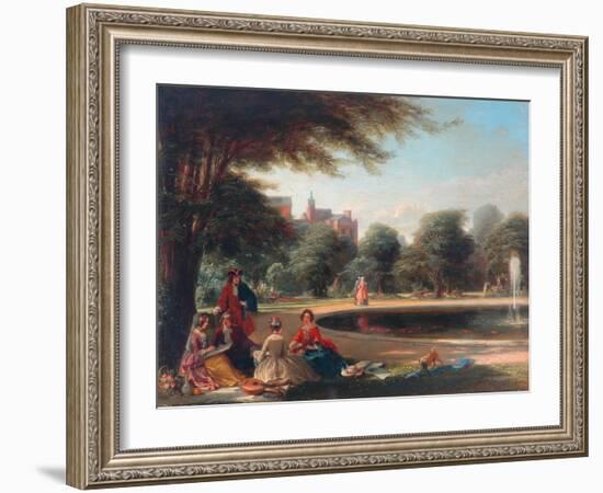 Hampton Court, the Fountain-James Digman Wingfield-Framed Giclee Print