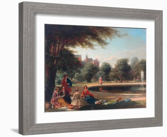 Hampton Court, the Fountain-James Digman Wingfield-Framed Giclee Print