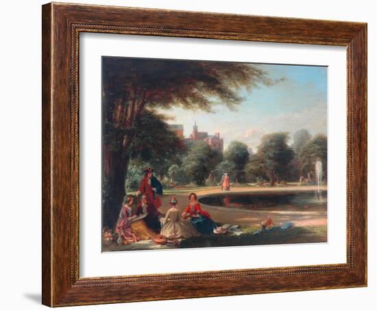 Hampton Court, the Fountain-James Digman Wingfield-Framed Giclee Print