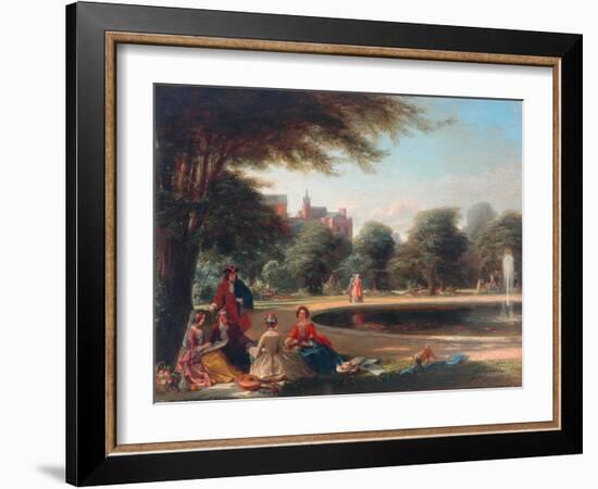 Hampton Court, the Fountain-James Digman Wingfield-Framed Giclee Print