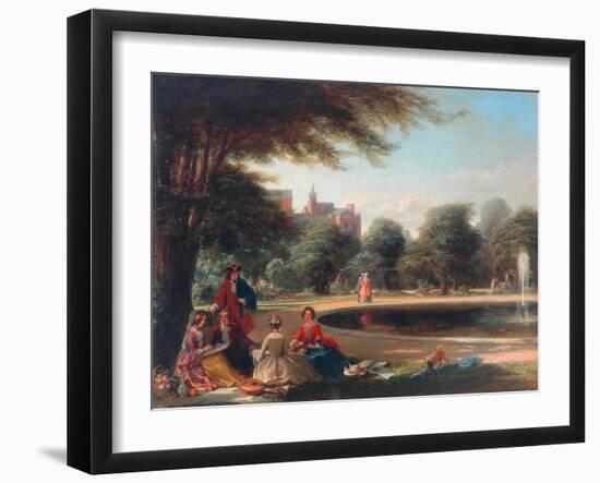 Hampton Court, the Fountain-James Digman Wingfield-Framed Giclee Print