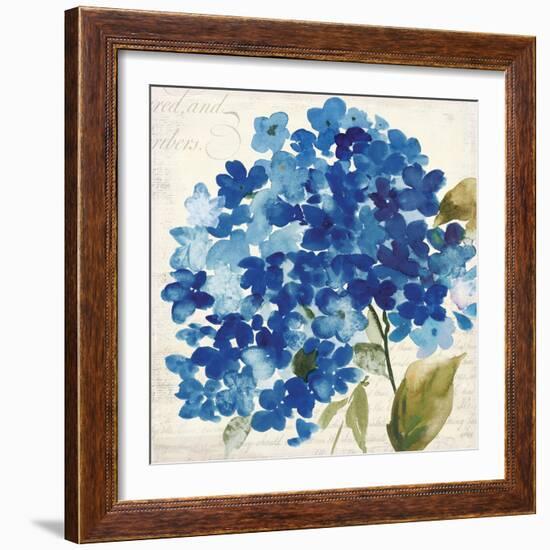 Hampton Hydrangea II-Asia Jensen-Framed Art Print