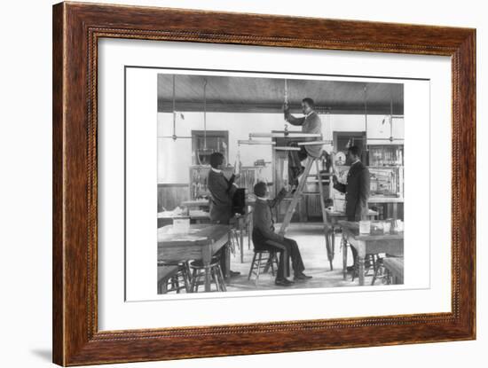 Hampton Institue Classroom-Frances Benjamin Johnston-Framed Art Print