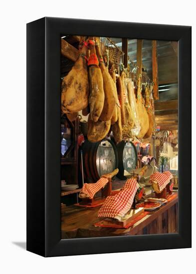 Hams for Sale, Casa De Miranda, Puerto De La Cruz, Tenerife, Canary Islands, 2007-Peter Thompson-Framed Premier Image Canvas