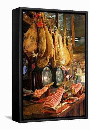 Hams for Sale, Casa De Miranda, Puerto De La Cruz, Tenerife, Canary Islands, 2007-Peter Thompson-Framed Premier Image Canvas