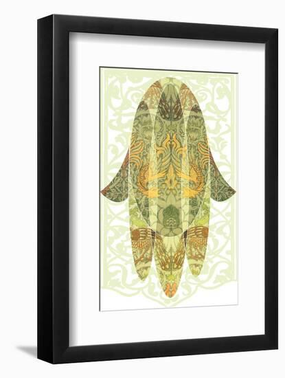 Hamsa Floralis-null-Framed Art Print