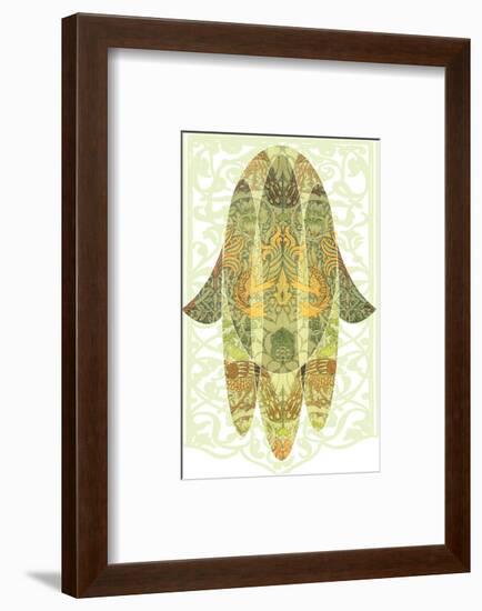 Hamsa Floralis-null-Framed Art Print