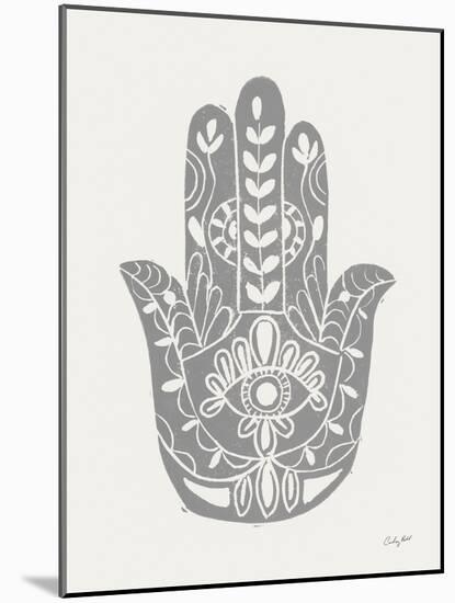 Hamsa I Silver-Courtney Prahl-Mounted Art Print