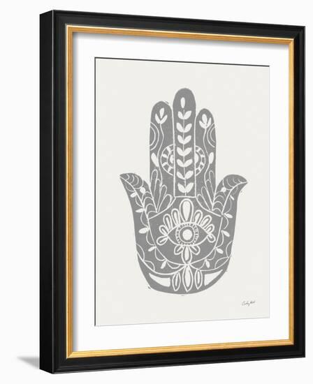 Hamsa I Silver-Courtney Prahl-Framed Art Print