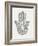 Hamsa II Silver-Courtney Prahl-Framed Art Print