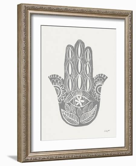 Hamsa II Silver-Courtney Prahl-Framed Art Print