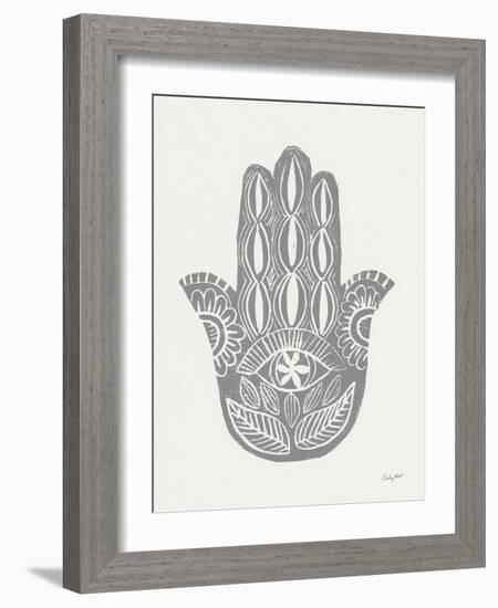 Hamsa II Silver-Courtney Prahl-Framed Art Print