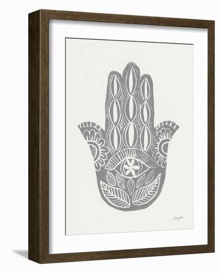 Hamsa II Silver-Courtney Prahl-Framed Art Print